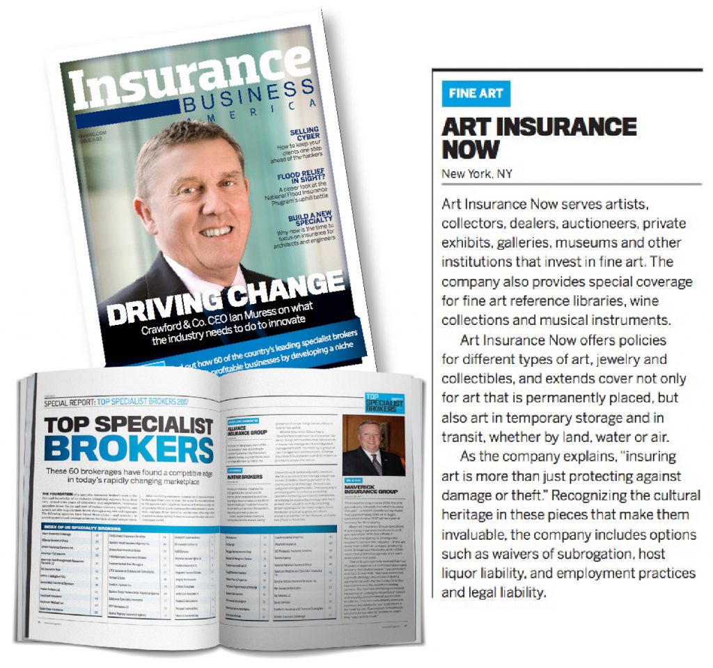 Art Insurance Now award image