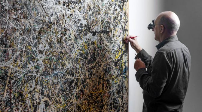 A Jackson Pollock gets public view restoration