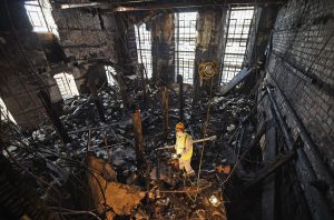 The Mackintosh library after the fire 